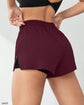 Short sport femme taille haute coupe slim respirante été fitness - Wellness Fusion