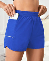 Short sport femme taille haute léger été fitness running poches - Wellness Fusion
