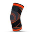 Manchon compression genou sangles ajustables course sport - coloris rouge - Wellness Fusion