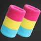 Bracelet sport rayé coton coloré support poignet homme femme - Wellness Fusion