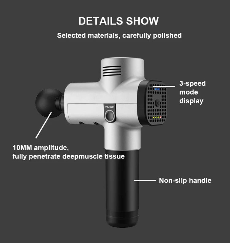 Phoenix A2 pistolet massage professionnel - Wellness Fusion