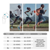 Manchon compression genou sangles ajustables course entraînement sport - Wellness Fusion