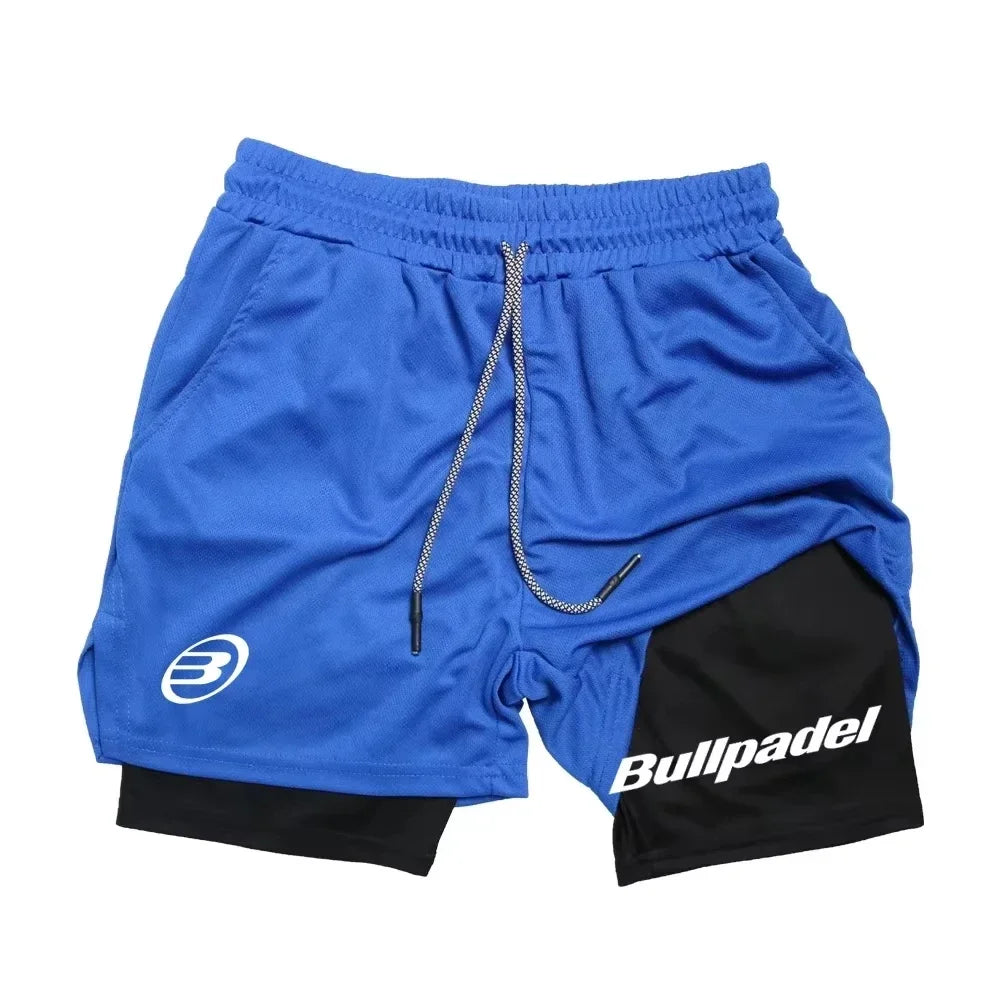 Short sport homme respirant séchage rapide fitness - coloris blue - Wellness Fusion
