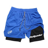 Short sport homme respirant séchage rapide fitness - coloris blue - Wellness Fusion