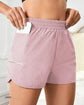 Short sport femme taille haute léger été fitness running poches - Wellness Fusion