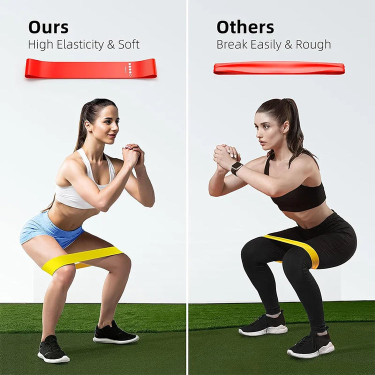 Différent Resistance Bands Yoga Band Fitness Exercice Training Hip Tension Band Leg Squat Dance Elastique Loop Stretch Band