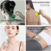Mini pistolet massage portable percussion tissus profonds - Wellness Fusion