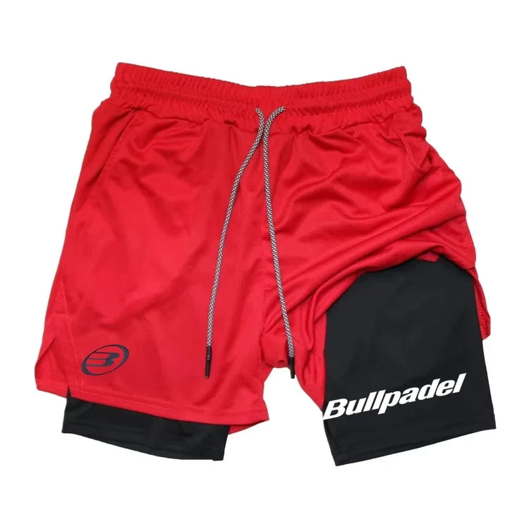 Short sport homme respirant séchage rapide fitness - coloris rouge - Wellness Fusion