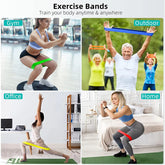Différent Resistance Bands Yoga Band Fitness Exercice Training Hip Tension Band Leg Squat Dance Elastique Loop Stretch Band