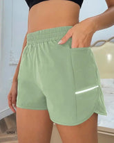 Short sport femme taille haute léger été fitness running poches - Wellness Fusion