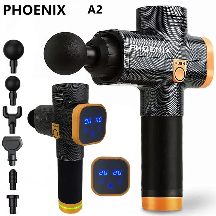 Phoenix A2 pistolet massage professionnel - Wellness Fusion