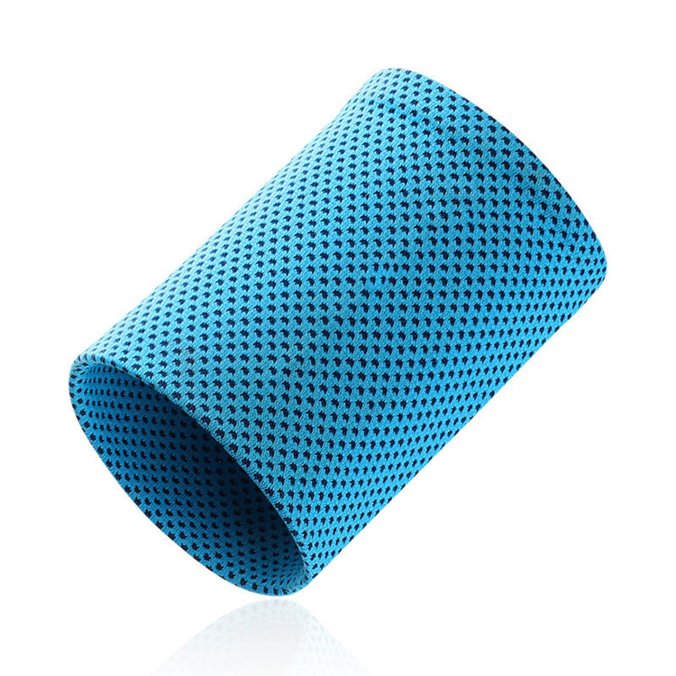 Bracelets sport rafraîchissants confort maintien absorption - coloris bleu - Wellness Fusion