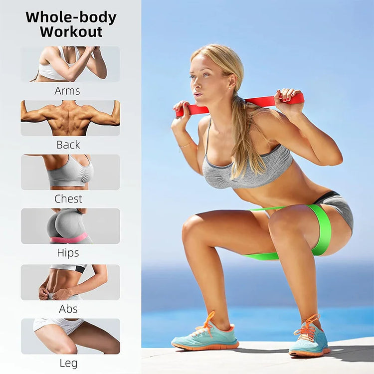 Différent Resistance Bands Yoga Band Fitness Exercice Training Hip Tension Band Leg Squat Dance Elastique Loop Stretch Band
