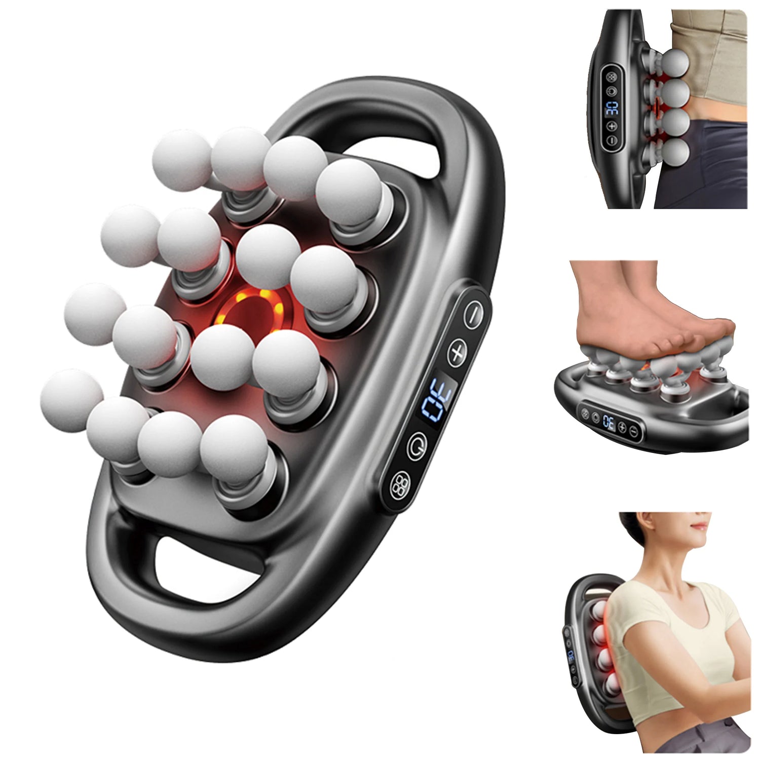 Ensemble pistolets massage 16 têtes masseur électrique relaxant - Wellness Fusion